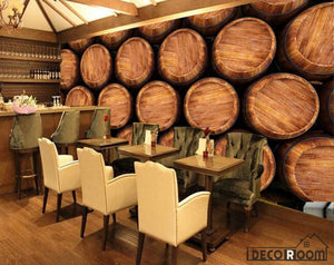 Pile Of Barrel Drawing Famous People Restaurant Art Wall Murals Wallpaper Decals Prints Decor IDCWP-JB-001118