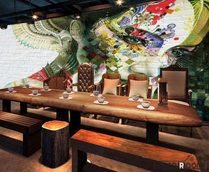 Graphic Design Graffiti Tattoo Girl Restaurant Art Wall Murals Wallpaper Decals Prints Decor IDCWP-JB-001124