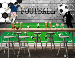 Graphic Design Football Player Restaurant Art Wall Murals Wallpaper Decals Prints Decor IDCWP-JB-001256