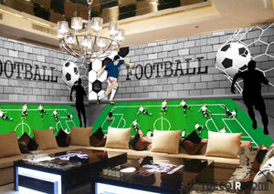 Graphic Design Football Player Restaurant Art Wall Murals Wallpaper Decals Prints Decor IDCWP-JB-001256