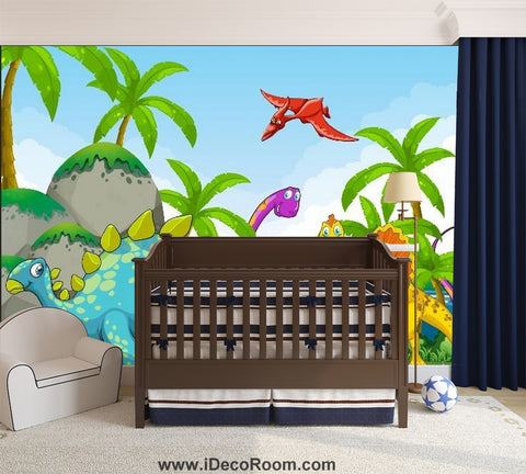 Image of Dinosaur Wallpaper Large Wall Murals for Bedroom Wall Art IDCWP-KL-000109