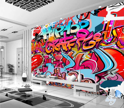 3D Graffiti Style Wall Art Mural Paper Print Decals Decor Wallpaper  IDCWP-TY-000060