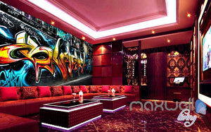 3D Graffiti Monkey King Wall Murals Paper Art Print Decals Decor Wallpaper IDCWP-TY-000028