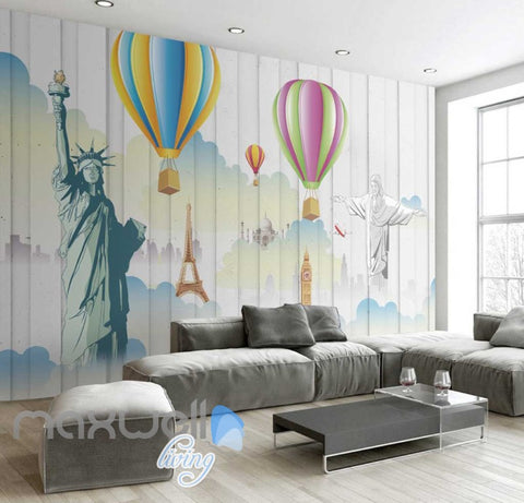 Image of 3D Graffiti Colorboard Airballoon Art Wall Murals Wallpaper Decals Prints Decor IDCWP-TY-000239