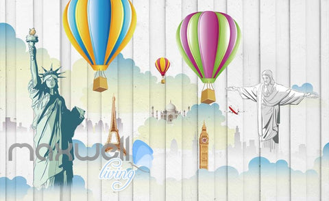 Image of 3D Graffiti Colorboard Airballoon Art Wall Murals Wallpaper Decals Prints Decor IDCWP-TY-000239