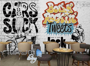 3D Graffiti Love & Lost Rock Tweets Art Wall Murals Wallpaper Decals Print Decor IDCWP-TY-000240