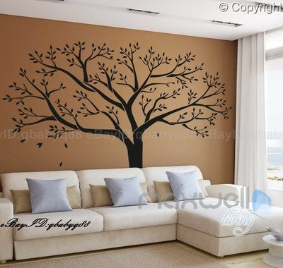Design Zoo Nest Birds Flowers Wall Sticker  Size  15 X 30 inch   Wall  Sticker for Living RoomBedroomOffice and All Decorative Stickers